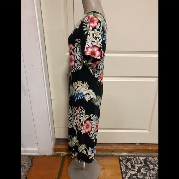 Hibiscus collection dress black muu muus - Picture 10 of 12